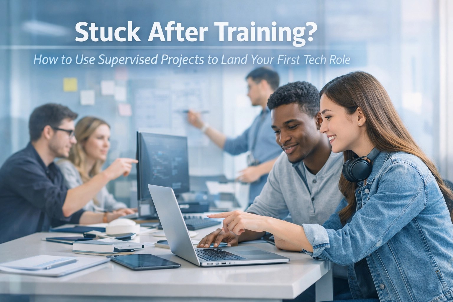 Stuck After Training? How to Use Supervised Projects to Land Your First Tech Role